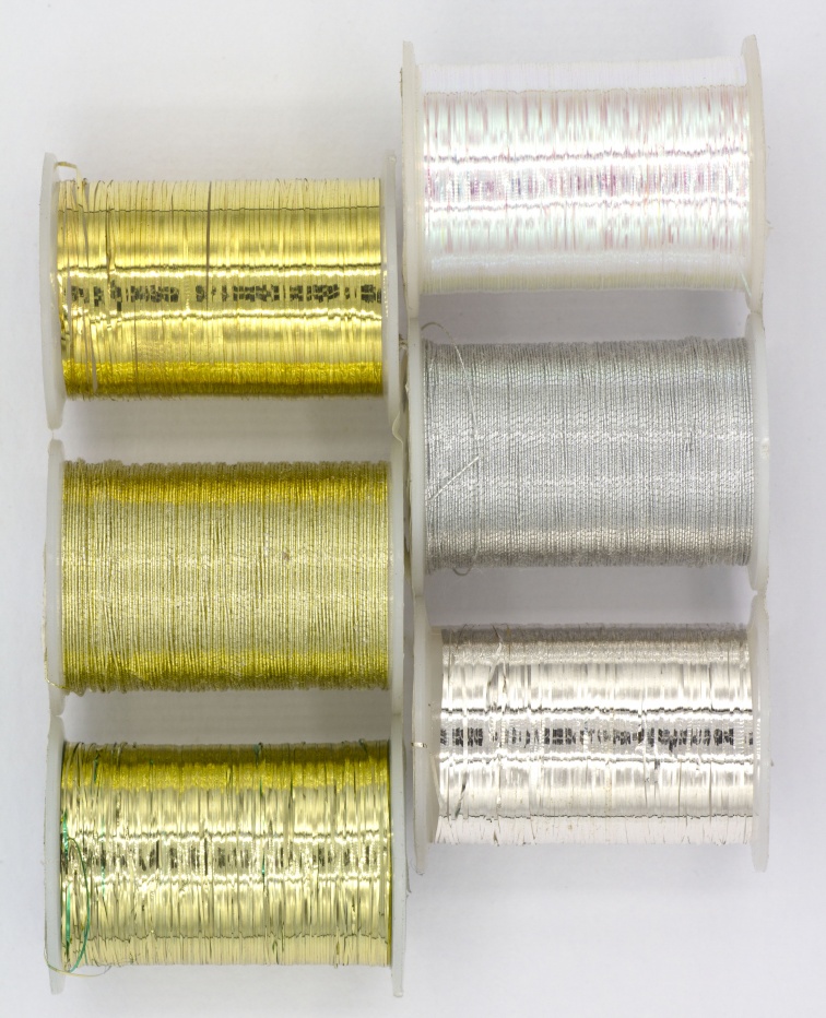 Basic Fly Tying Materials 6 Spool Kit Pack Tinsels